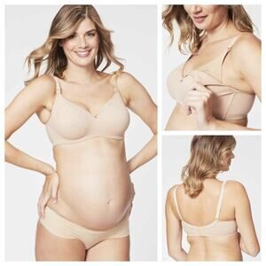 Cake Maternity Croissant T Shirt Maternity & Nursing Bra Beige Size 38K